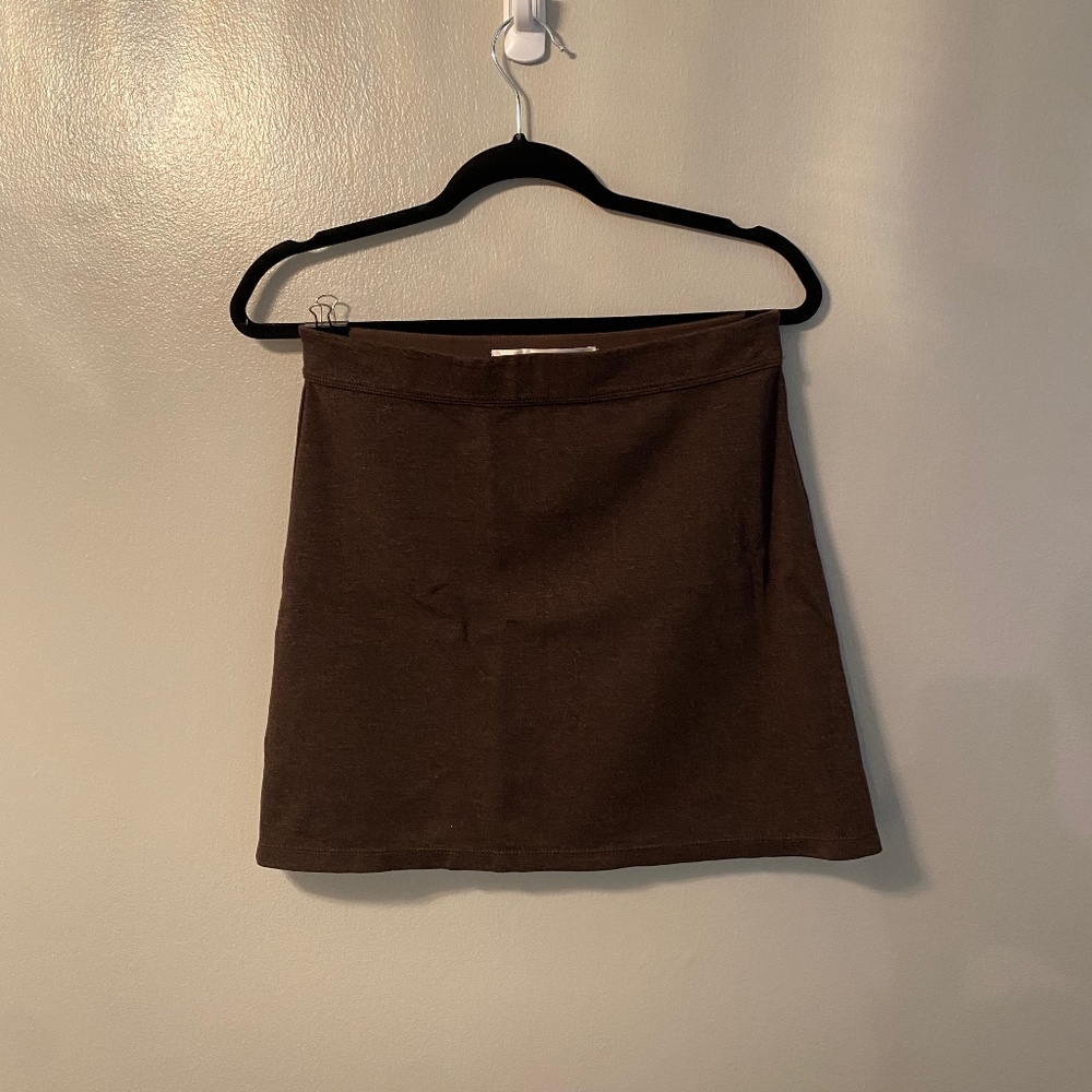 Brown Mini Skirt